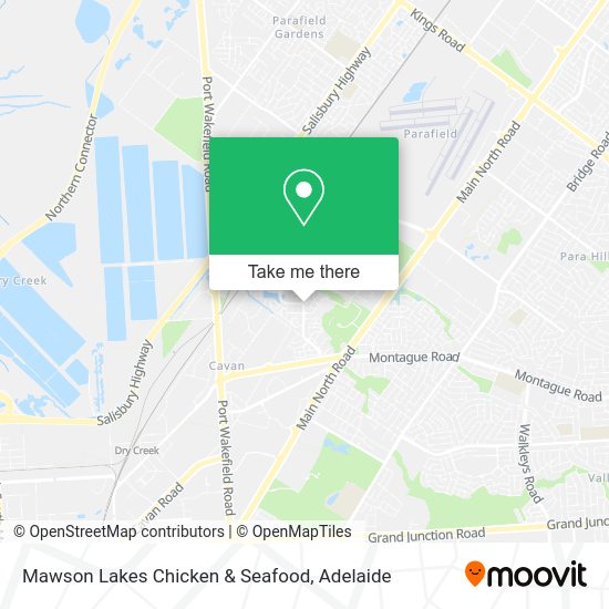 Mawson Lakes Chicken & Seafood map