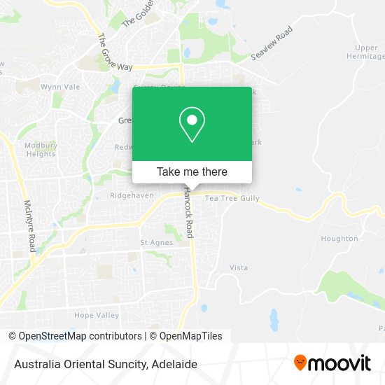 Australia Oriental Suncity map