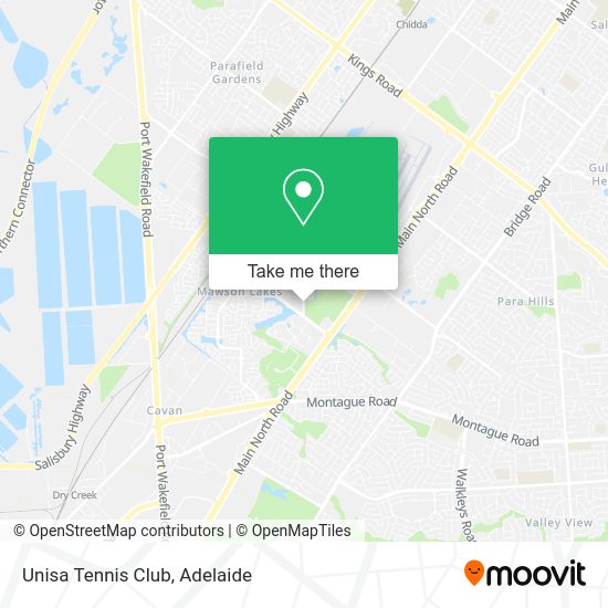 Unisa Tennis Club map