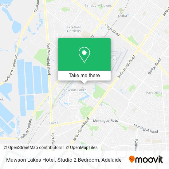 Mawson Lakes Hotel. Studio 2 Bedroom map
