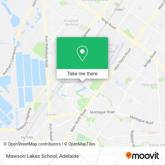 Mawson Lakes School map