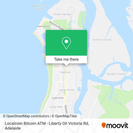 Localcoin Bitcoin ATM - Liberty Oil Victoria Rd map