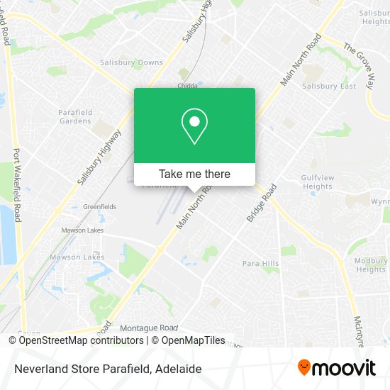Neverland Store Parafield map