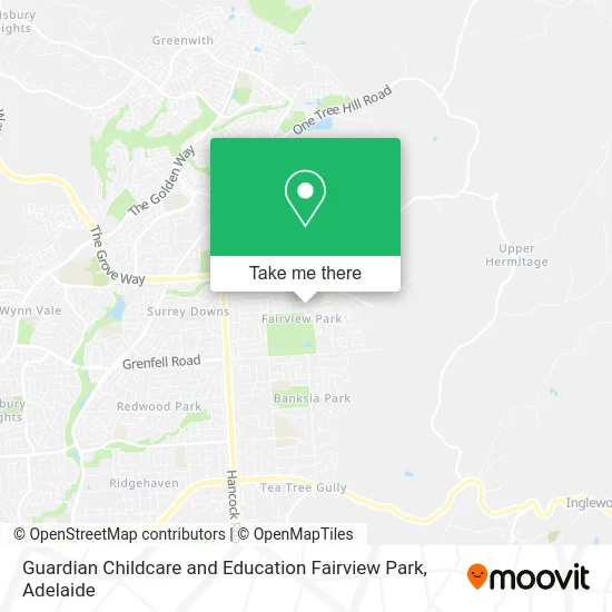 Guardian Childcare and Education Fairview Park map