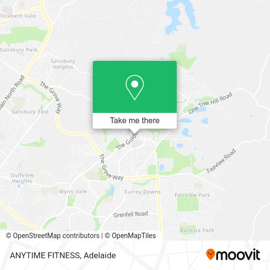 Mapa ANYTIME FITNESS