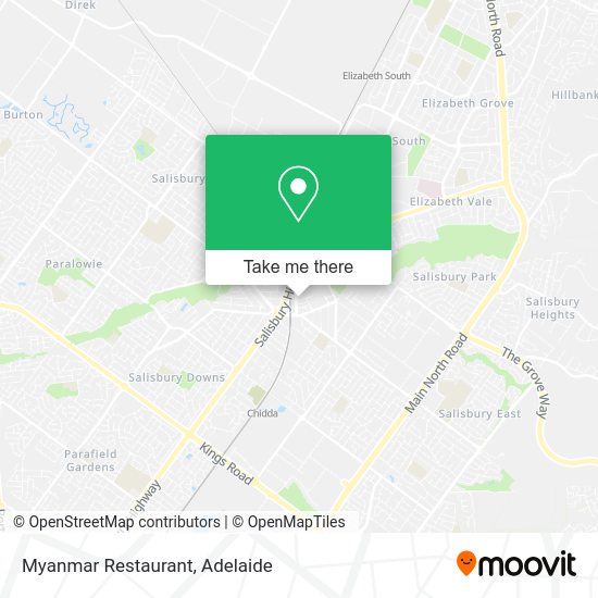 Myanmar Restaurant map