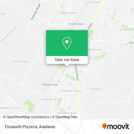 Elizabeth Pizzeria map