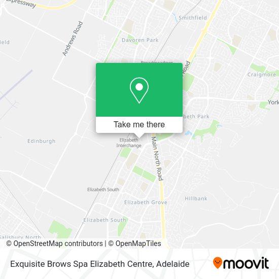Exquisite Brows Spa Elizabeth Centre map