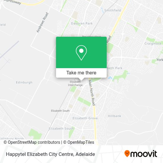 Happytel Elizabeth City Centre map