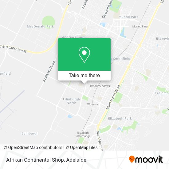 Afrikan Continental Shop map