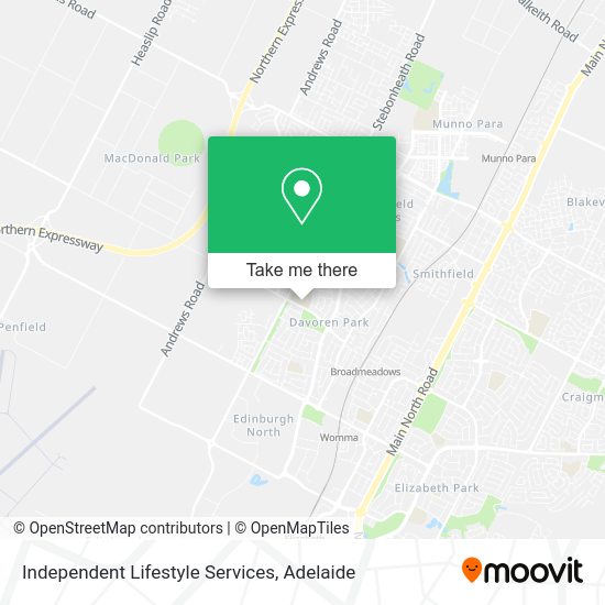 Independent Lifestyle Services map