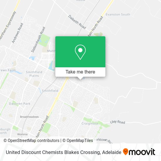 United Discount Chemists Blakes Crossing map