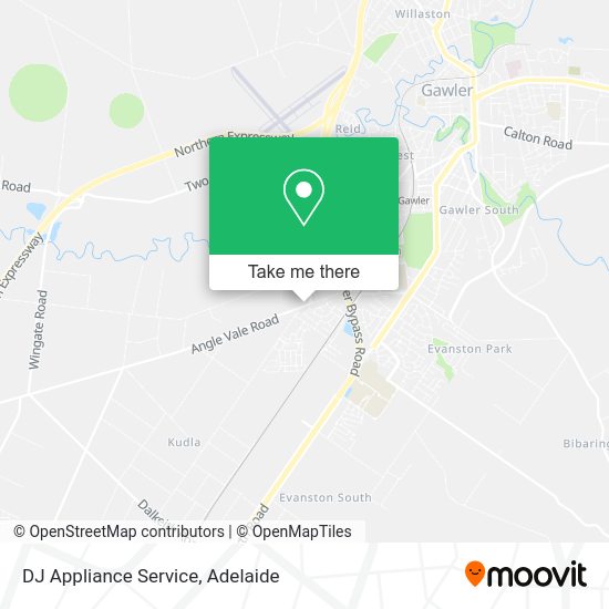DJ Appliance Service map