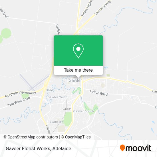Gawler Florist Works map