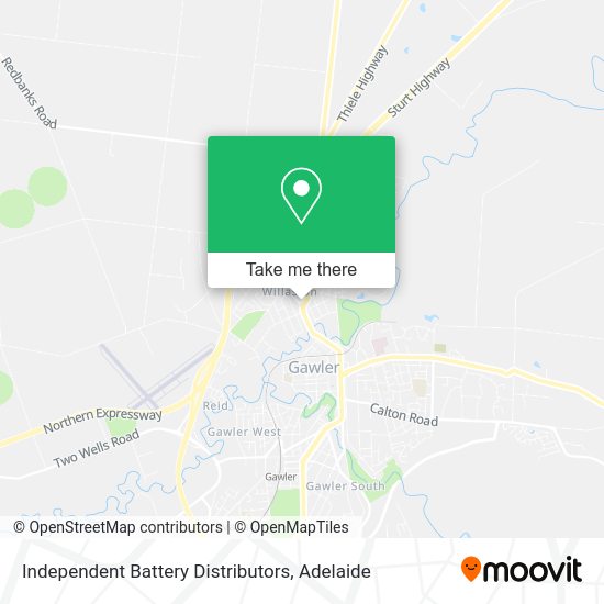 Independent Battery Distributors map