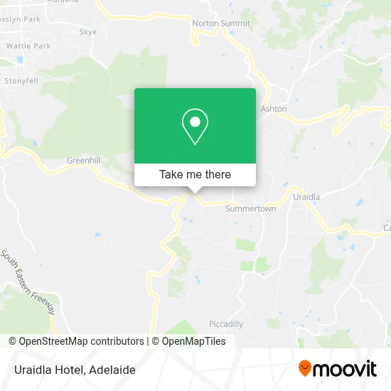 Mapa Uraidla Hotel