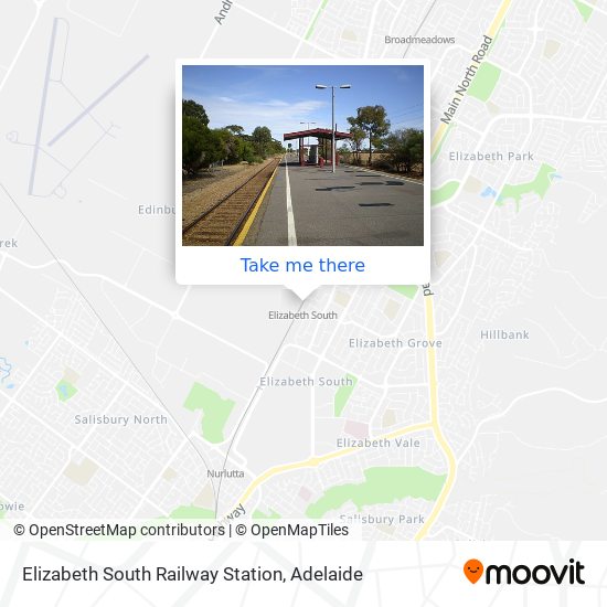 Mapa Elizabeth South Railway Station