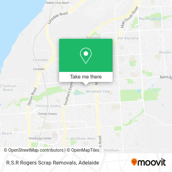 Mapa R.S.R Rogers Scrap Removals