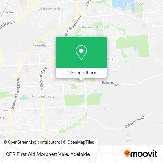 Mapa CPR First Aid Morphett Vale