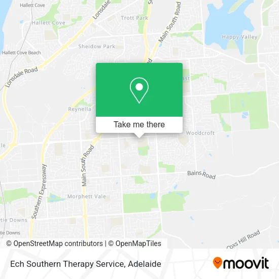 Ech Southern Therapy Service map