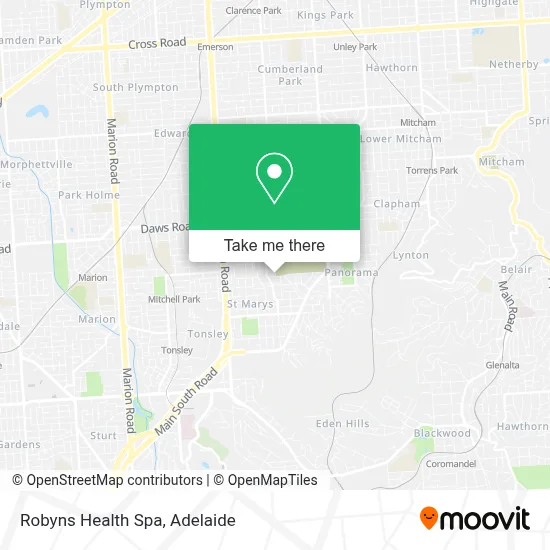 Mapa Robyns Health Spa