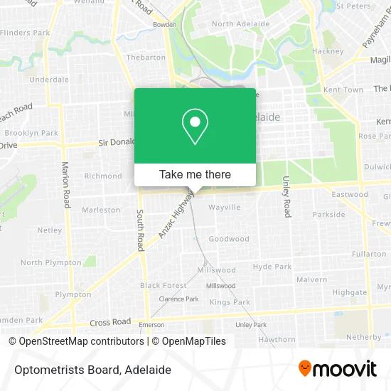 Optometrists Board map