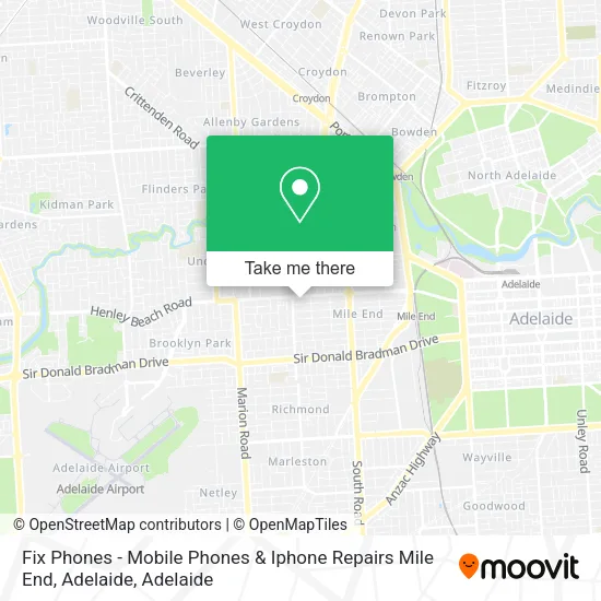 Fix Phones - Mobile Phones & Iphone Repairs Mile End, Adelaide map