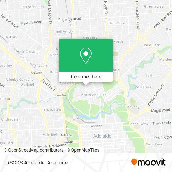 Mapa RSCDS Adelaide