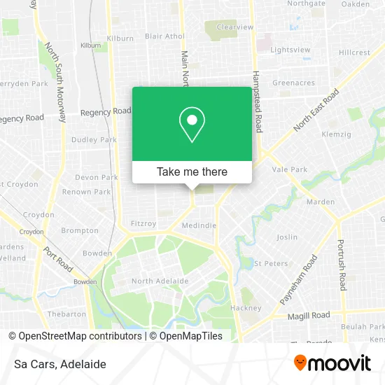 Sa Cars map