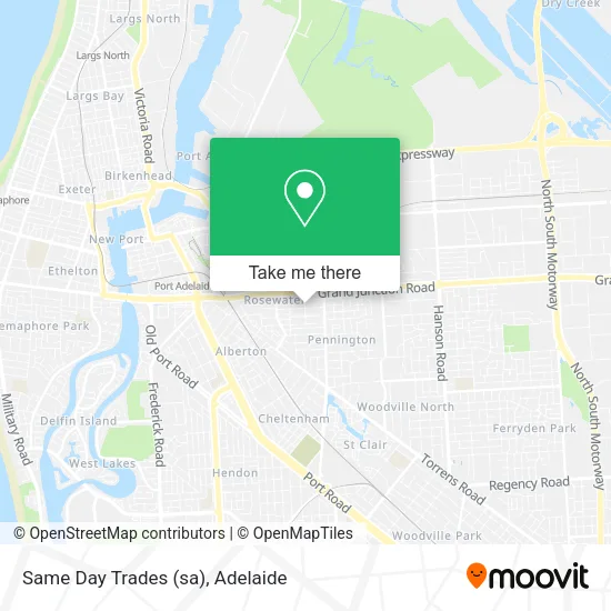 Same Day Trades (sa) map