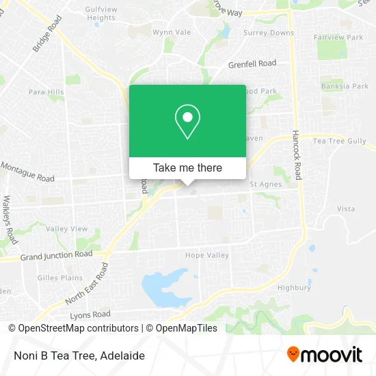 Noni B Tea Tree map