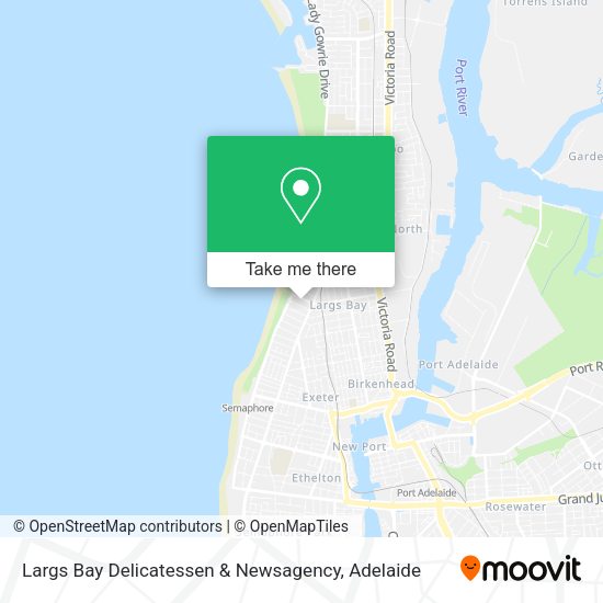 Largs Bay Delicatessen & Newsagency map