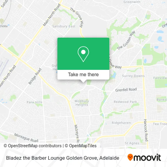 Bladez the Barber Lounge Golden Grove map