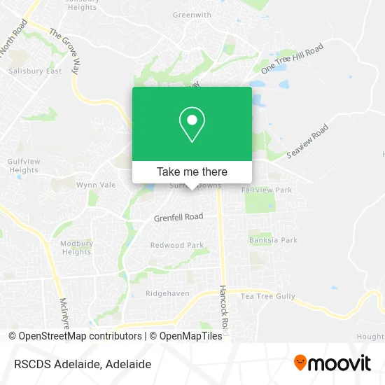 Mapa RSCDS Adelaide