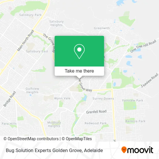 Mapa Bug Solution Experts Golden Grove