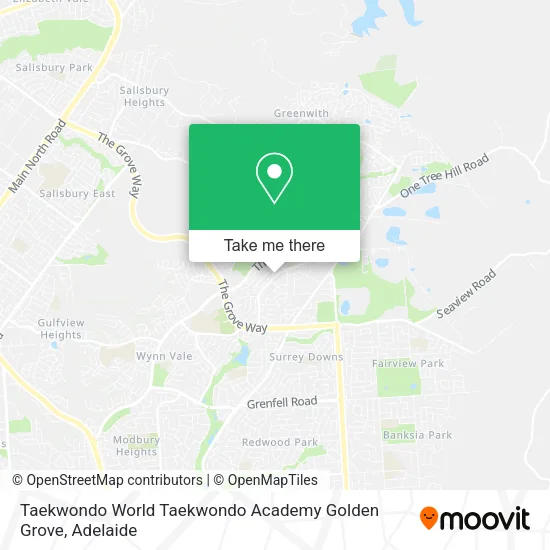 Taekwondo World Taekwondo Academy Golden Grove map