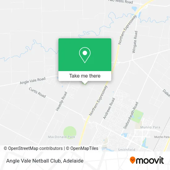 Angle Vale Netball Club map