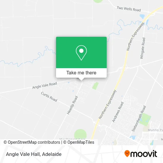 Angle Vale Hall map