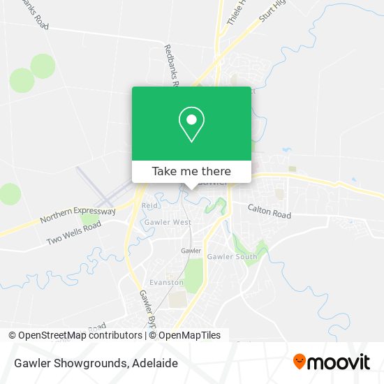 Mapa Gawler Showgrounds