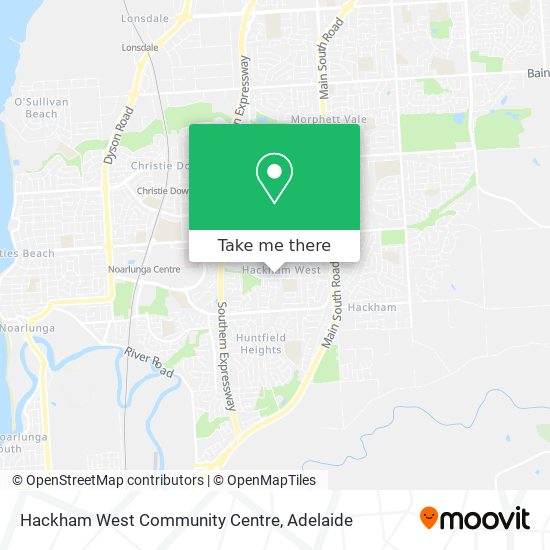 Hackham West Community Centre map