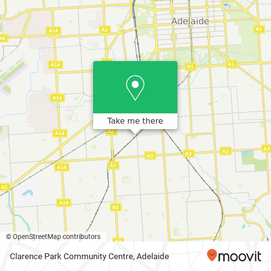 Clarence Park Community Centre map