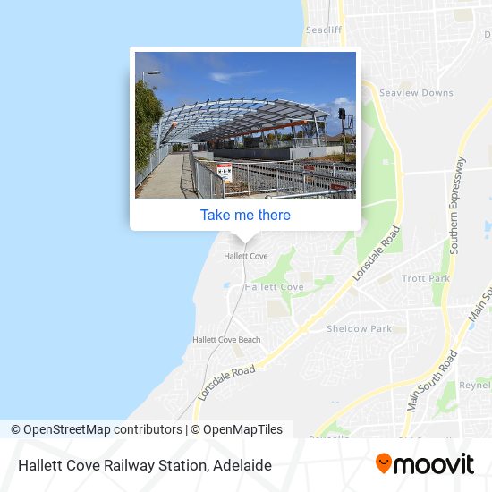Hallett Cove Railway Station map