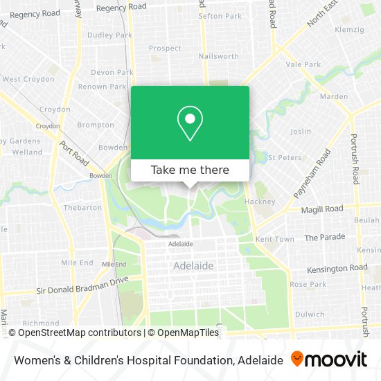 Women's & Children's Hospital Foundation map