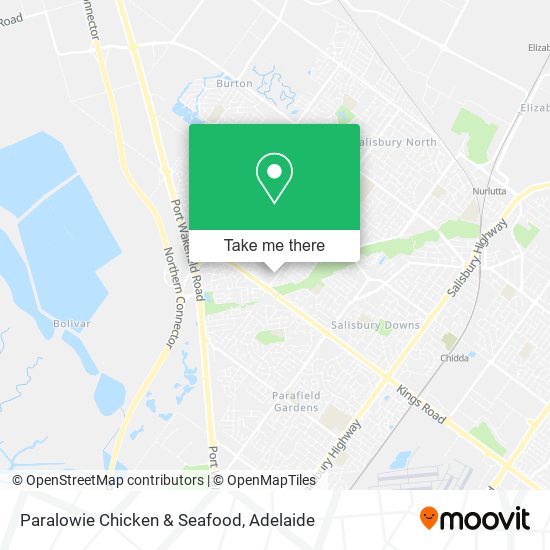Paralowie Chicken & Seafood map