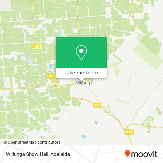 Willunga Show Hall map