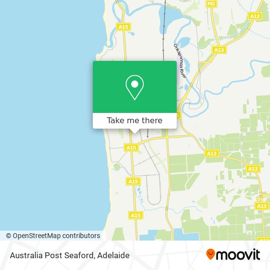 Australia Post Seaford map