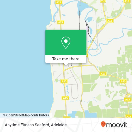 Anytime Fitness Seaford map