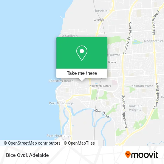Mapa Bice Oval