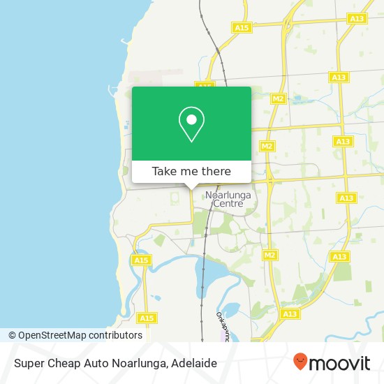 Super Cheap Auto Noarlunga map