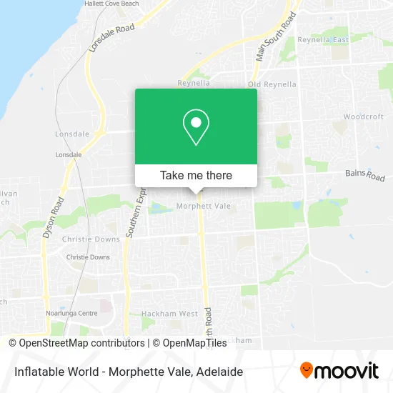 Mapa Inflatable World - Morphette Vale